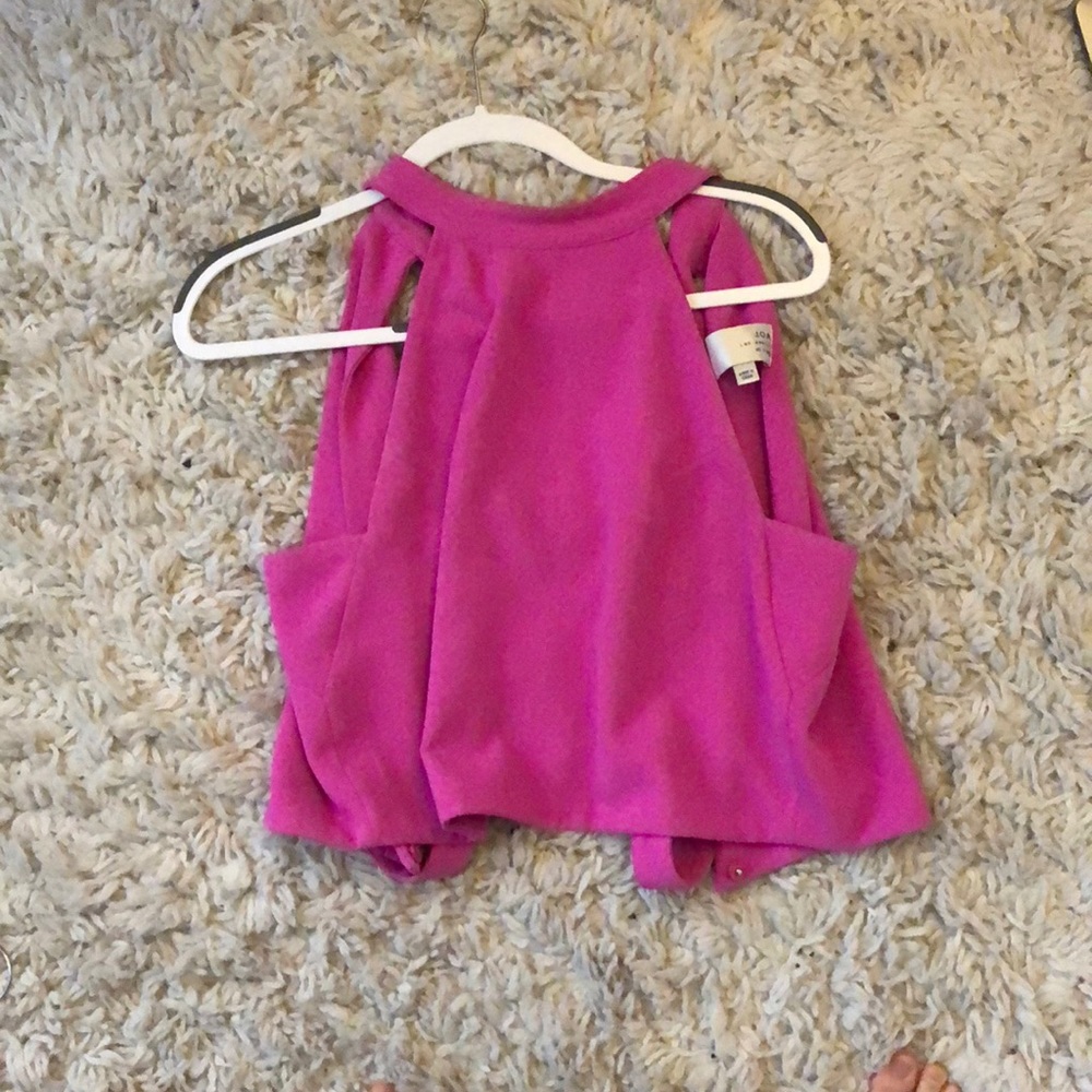 Hot pink J.O.A CROP